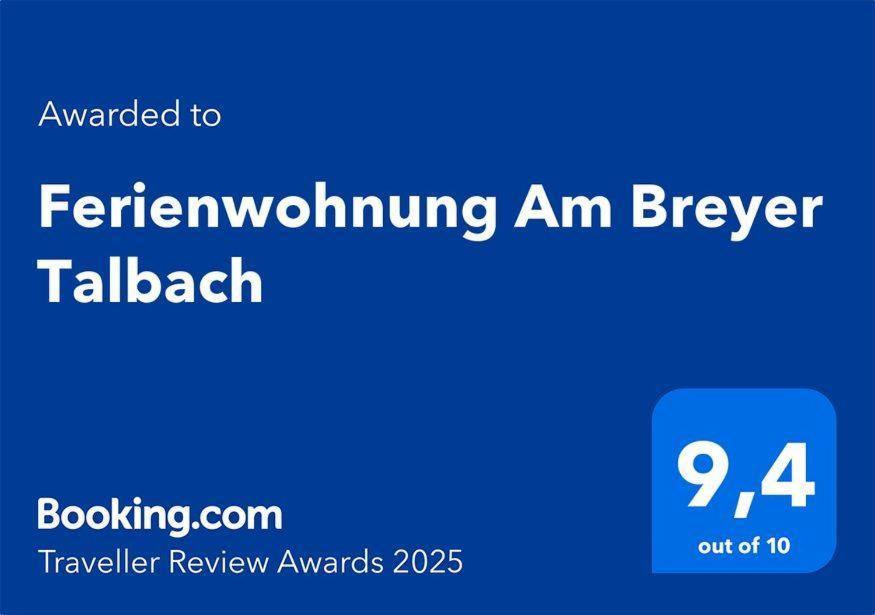 Ferienwohnung Am Breyer Talbach מראה חיצוני תמונה